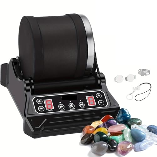 Elektrische Steinpoliermaschine (1 Stück), Schleifsteinmaschine, Steinwalzen-Set, Schleifstein-Set ,Schleif- und Polierset