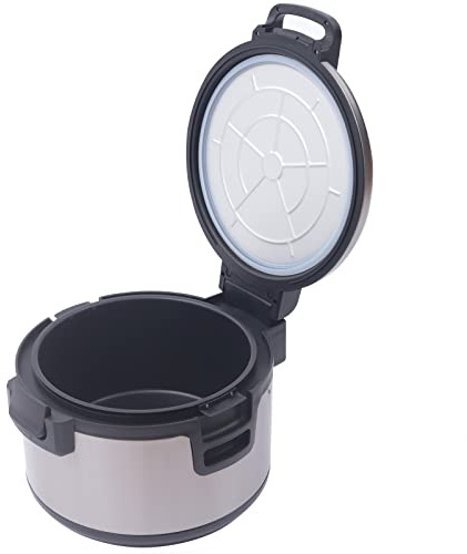 Cuocere riso scalda 20Qt - Cuocere per riso termostatico in acciaio inox con controllo a doppia temperatura per ristoranti, sushi bar e grandi cucine