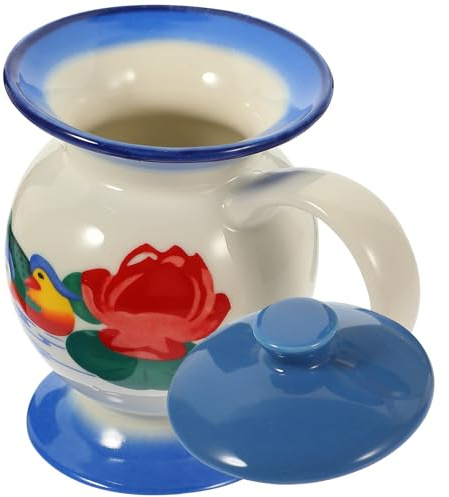 MALUGOGO Taza de cerámica vintage de 380 ml, taza de agua de estilo antiguo retro, taza de té para el hogar, taza de café para uso en dormitorio