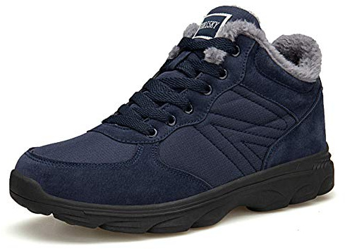 Axcone Hombre Mujer Botas de Nieve Invierno Aire Libre Trekking Zapatos Impermeable Antideslizante Calientes Botines Planas 36-48EU