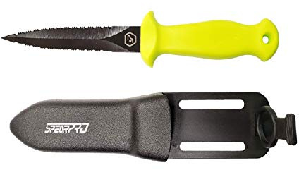 SpearPro Pike 9 Teflon DS – Anti-Rust Dive Knife, Sheath, and Leg Straps