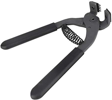 Leather Hole Punch Tool Silent Pliers Carbon Steel Leather Hole Punch Stitching Hand Pliers Belt Puncher (4mm-4 Teeth)