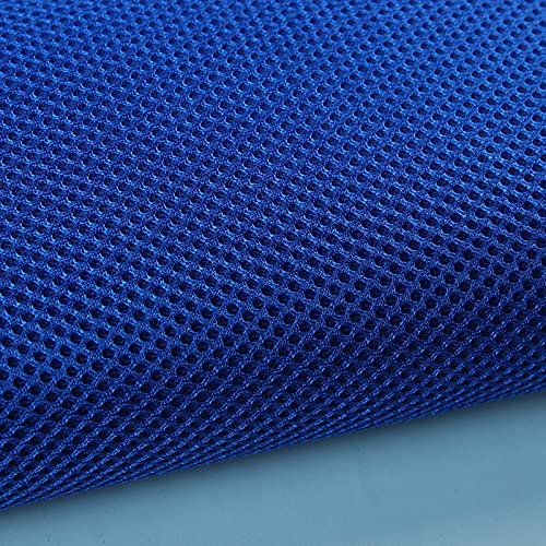 XiaoLong Tela de Rejilla 160 cm de Ancho Funda de Asiento Resistente,Ropa Deportiva Transpirable,Gruesa y Suave Vendido por 1 m(Size:1.6 * 1m,Color:Azul Real)