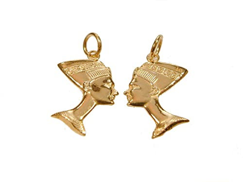 mr.goldis Nofretete Anhänger 333 Gold ca. 27x 18mm Ägyptisch Ägypten Nefertiti