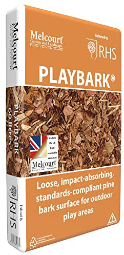 BHGS Melcourt Playbark Safe Chunky Pine Bark Playing Surface 60L Bag Pack of 2