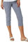 Roman Originals Cropped Trousers for Women UK Ladies Capri Leggings Summer Pants Short Crop Stretch 3/4 Length Three Quarter Pedal Pusher Clothes Elasticated Bengaline Cut Off - Navy White - Size 20