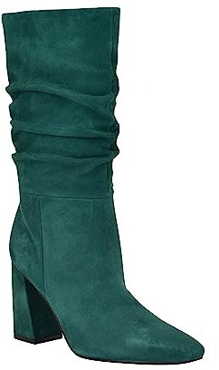GUESS Yeppy, Stivali alla Moda Donna, Camoscio Verde 310, 40 EU