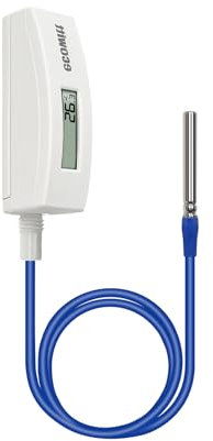 ECOWITT WN34D Termometro da piscina per la casa, sensore digitale di temperatura dell'acqua con display LCD, impermeabile, sensore con cavo da 3,28 piedi per piscine, vasche idromassaggio