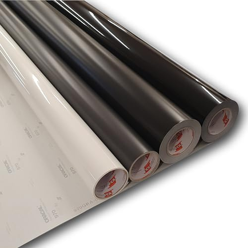 40,76€/qm Oracal 970 RA Autofolie Carwrapping Folie Luftkanäle Blasenfrei Möbelfolie Professionell Lackschutzfolie Orafol (070M Schwarz Matt, 152cm x 25cm)