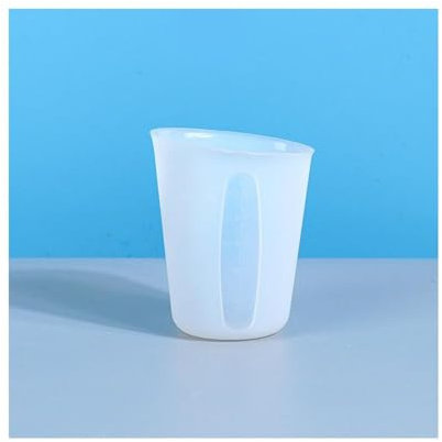 Uteruik Misurini in silicone da 250 ml Misurini in silicone brocche per miscelazione in resina con scala per artigianato in resina epossidica stampi per cera artistica