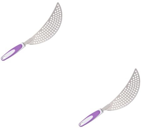 Cabilock 2 Pièces égouttoir à marmite spaghettis en pot passoires alimentaires passoire à pâtes à riz crépine en acier inoxydable en acier inoxydable le fer Violet,mauve