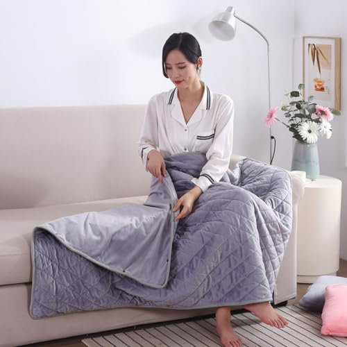 Mantón Multifuncional Portátil Manta Calefactable 75x120 Cm, Manta Calefactora Eléctrica Cálida Mantón Con Alimentación USB 5 V, Eficiencia Energética Para Uso En El Hogar Oficina Coche Exterior