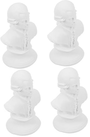 Cabilock 4stücke Mini-Musiker-büstenstatue Aus Kunstharz Harzskulptur Musikerbüste Dekoration Für Schreibtisch Regal Oder Tisch Stabile Struktur Leicht Zu Bewegen Geschenkidee Für Familie u