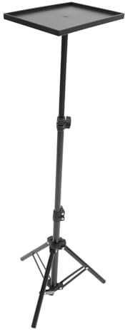 TOYANDONA 1.1m Trípode Proyector Soporte Bandeja Portátil Estante Multifuncional Fácil Transportar