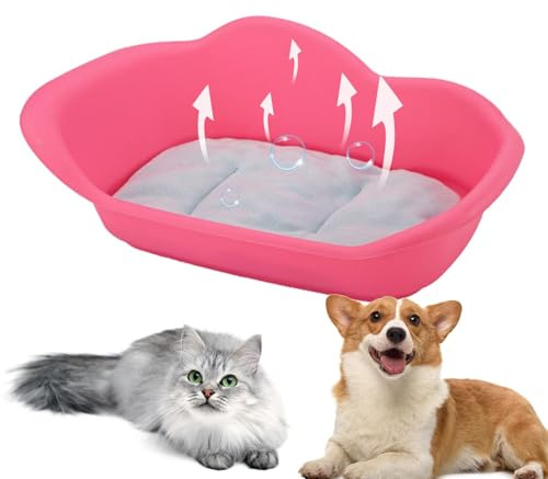 Hundewelpenbox - Hundegeburtskiste mit Kissen | Welpe für Hunde mit 4 Anti-Rutsch-Unterlagen | Welpenbett | Haustier-Lieferbett für Katzen und kleine Hunde, Haustierbedarf
