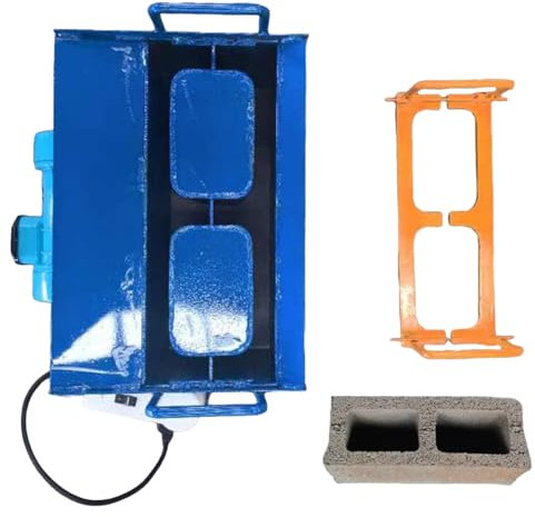 FLNOZAMZ Concrete Block Machine, Electric Hollow Making Maker Machine, Customizable Molds, 45s Fast Forming, Max Pressure 23kn