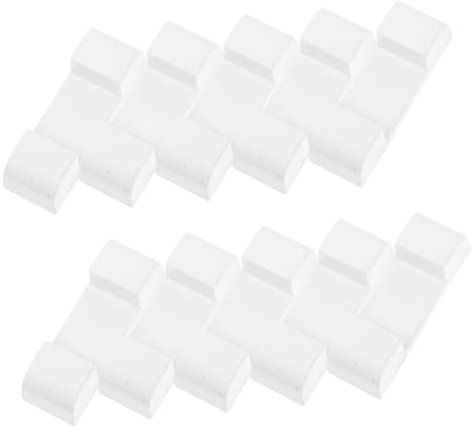 Ipetboom 10stücke Weiße Kunststoff Schmuckbox Bodenplatten Stabile Wiederverwendbare Display Bases Für Halsketten Und Armbänder Multifunktionale Aufbewahrungslösungen Für Schmuckständer Und