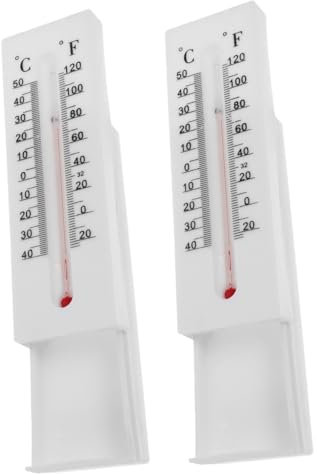 ibasenice 2stücke Wandmontiertes Outdoor Thermometer Schlüsselversteck Wetterfestes Langlebiges Schlüsselversteck Mit Großem Temperaturbereich Modernes Design Für Haus Und Büro