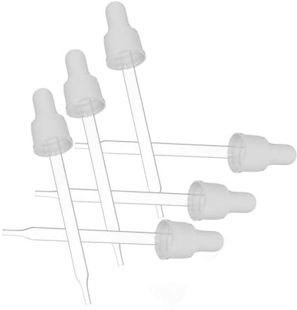 LOPUNER 6 Pièces Pipettes Verre Capuchons pour Préparation de Boissons Accessoires Pratiques pour Cocktails et Sodas