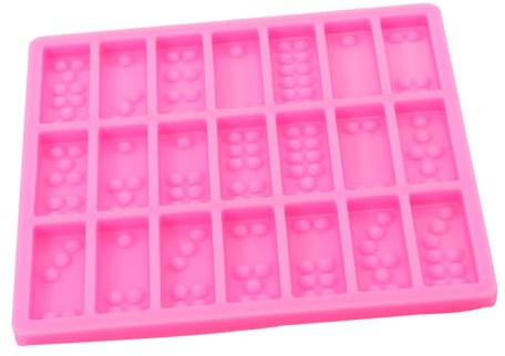 LOPUNER Stampo in Silicone per Stampo Flessibile per Decorazioni Torte Design a Forma Domino per Feste e Compleanni Facile da e Riutilizzabile