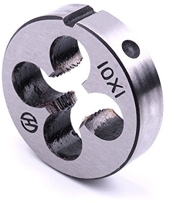 atoplee 1pieza HSS M10 x 1,0, métricas mano izquierda rosca Die para el mecanizado de moho
