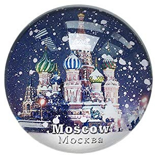 Moskau Russland 3D Kühlschrank Kühlschrankmagnet Kristallglas Handgemachte Touristische Reise Souvenir Sammlung Geschenk Whiteboard Magnetische Aufkleber Dekoration