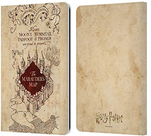 Head Case Designs Offizielle Harry Potter The Marauder's Map Prisoner of Azkaban II Leder Brieftaschen Handyhülle Hülle Huelle kompatibel mit Kindle Paperwhite 1/2 / 3