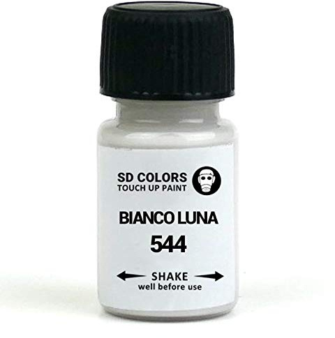 SD COLORS BIANCO LUNA 544 - Vernice per ritocco da 15 ML, per riparazione di graffi e graffi
