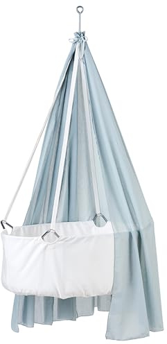 Leander Betthimmel für Leander Classic™ Wiege Dusty Blue - Babybett Himmel fürs Babyzimmer - Leichter Wiegenhimmel aus halbtransparenter Baumwolle