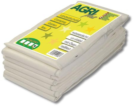 AGRI plus Gewebeplane mit Ösen I 4 x 6 m I Verschiedene Größen I 250 g/m² Folienstärke I Stabile & Reißfeste Abdeckplane I Allzweckplane für den Außenbereich I Plane wasserdicht & UV-stabil