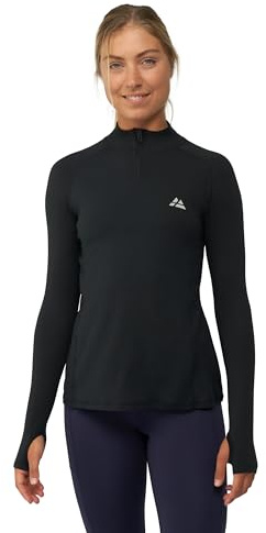 DANISH ENDURANCE Sport-Shirt, Stretch, Langarm, für Damen XS Schwarz