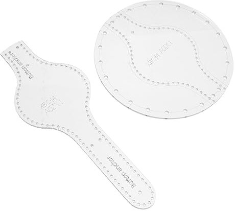 DIYEAH 4stücke Acryl Vorlage Für Geldbörsen Robuste Geldbeutel Schablone Für DIY Leder Craft Handgemachte Münztaschen Stencil Für Individuelle Designs
