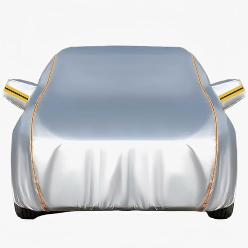 Copriauto Per Alfa Romeo Tonale 2022-2023,Telo copriauto completo impermeabile antivegetativo resistente in tessuto oxford con strisce riflettenti copertura protettiva interni ed esterni