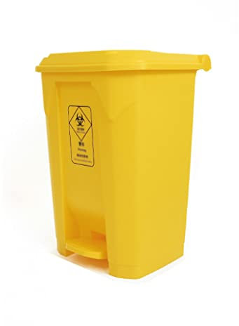ZONABSQQ Vielseitig Mülleimer mit großem Fassungsvermögen, Mülltrennung, 80-Liter-Pedal-Mülleimer mit Deckel, Mülleimer für den Außenbereich, Hausgarten, Krankenhaus Funktionell
