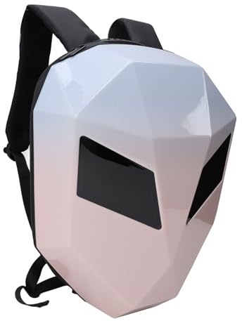 Bewinner LED Knight Rucksack, Hartschalen-Motorrad-Rucksack, APP-Steuerung, Programmierbarer Bildschirm, DIY-Helmtasche, Tagesrucksack für Radfahren, Camping, Reisen