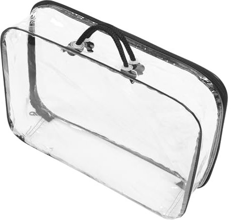 MOLUCKFU Transparente Aufbewahrungstasche Aus Pvc Tragbar Mit Griffen Für Spielzeug Und Kleidung Und Platzsparend Hochwertige Und Bruchsicherheit