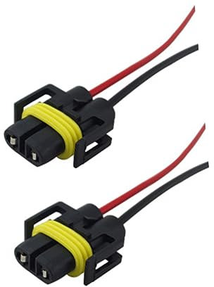 TINEASUR 2stücke Adapter-kabelbaum Heat Resistant Stecker Für Scheinwerfer Und Nebelscheinwerfer Ersatz Hochleistung