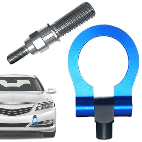Gancho de remolque para coche, ganchos decorativos para remolque, accesorio de conexión de modificación multifuncional, gancho de remolque de metal delantero y trasero para japonés o europeo