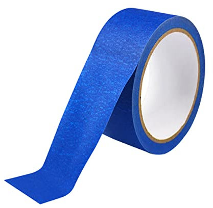OSALADI Blue Masking Tape Wide Masking Tape for Artists Easy to Cut Strong Grip No Lines Bottom for Printing