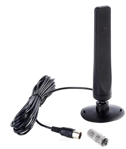 TV-antenn med en, tydligare bild av digital inomhusantenn elektronisk antenn av HD-enheter för väderprognoser tecknade filmer