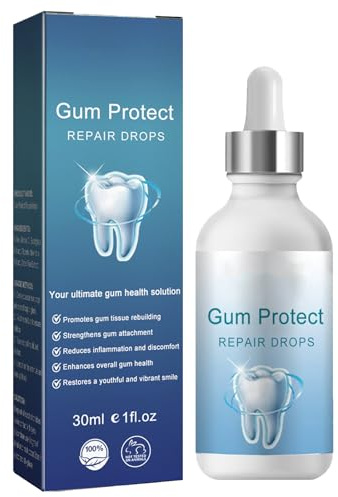 KOAHDE Natural Encías Bucal Cuidado Bucal,Restauración Natural Encías Bucal Cuidado Bucal,Restauración de Las Encías Más Enjuague,Gotas para el Alivio de Encías,Gotas Regeneradoras de Encías