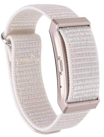 Annadue Pulsera Inteligente Rastreador de Ejercicios con Aplicación, Pulsera Resistente Al Agua de Nailon 1ATM con Seguimiento del Sueño, Liviana, para Monitoreo de la Salud (Gray)
