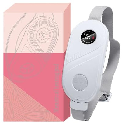Bend Chauffant pour Crampes Menstruelles – Bandeau de Massage Chauffé avec 3 Modes, Réchauffeur sans Fil pour Femmes, Abdominal, Dos, Pour Sommeil, Travail, Voyage, Maison, Bureau, Studio