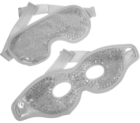 MOTHNUR 2 Stück Eisaugenpads mit Gel und Pvc für Geschwollene Augen und Verbesserte Hautelastizität im Sommer mit Praktischem