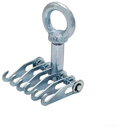 6-Prong Dent Puller Claw Hook, Lifting Rings for Slide Hammer, Steel Car Body Panel Repair Tool for Sheet Metal Fixing