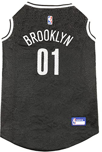 NBA PET Jersey Brooklyn NETS Basketball Hundetrikot klein Beste lizenzierte Basketballtrikot für den echten Vierbeiner-Fan!