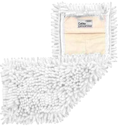 Wisch Star Wischmopp Bezug 50 cm aus Mikrofaser in Weiß, Bodenwischer Bezug | Ersatzbezug mit Taschen, für alle gängigen Klapphalter