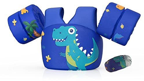 DOOHALO Kids Swim Floats for 28-70 Pounds Kid Arm Shoulder Float Vest Fit for 2-8 Years Older Boys Girls Toddler Baby Children