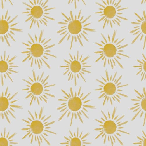 Papier Peint Panoramique Jaune Moutarde Adhesif Mural Decoratif Chambre Papier Adhesif pour Meuble Intissé Stickers Autocollant Meuble Adhésif Mural Revetement Salon Cuisine 38.6x320.6cm/1 roll