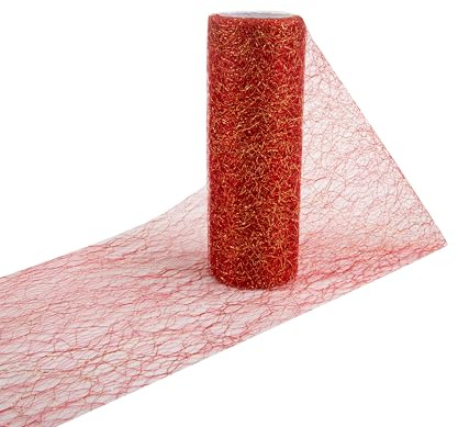 15 x 900 cm Vlies Tischband Weihnachten Hochzeit Rot